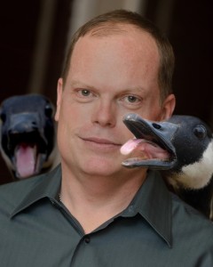 Rob is the team goose wrangler. 